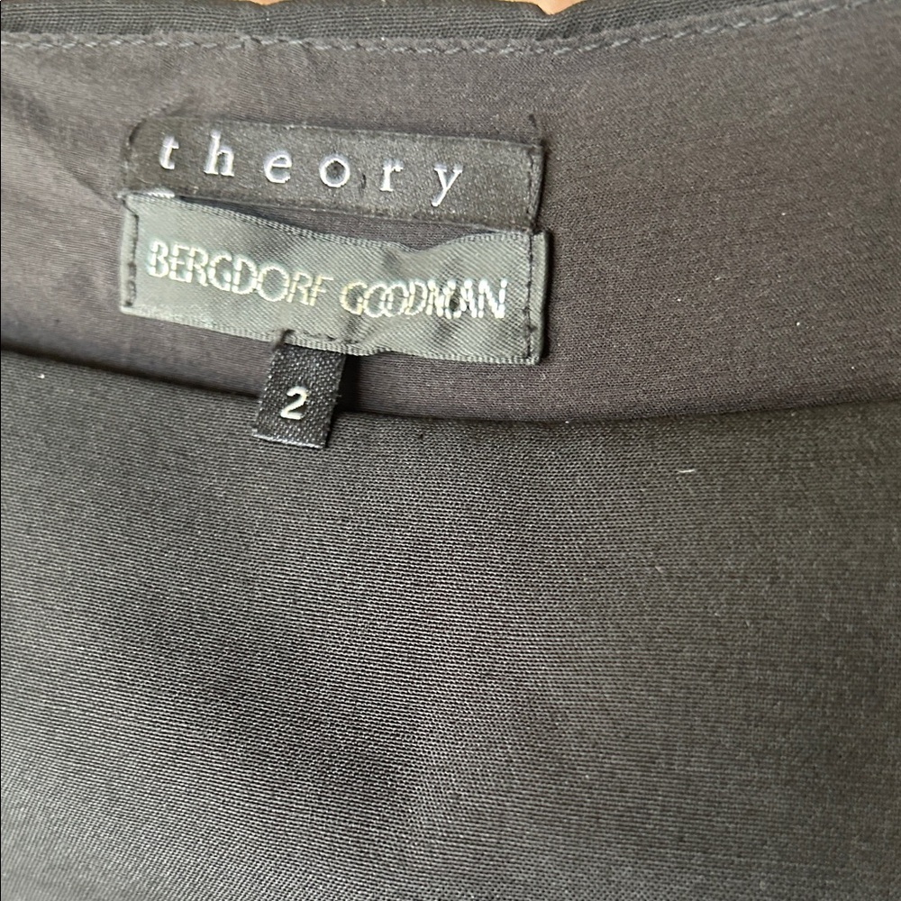 Theory - Elegant Black Cocktail Dress 2 - Picture 2 of 5